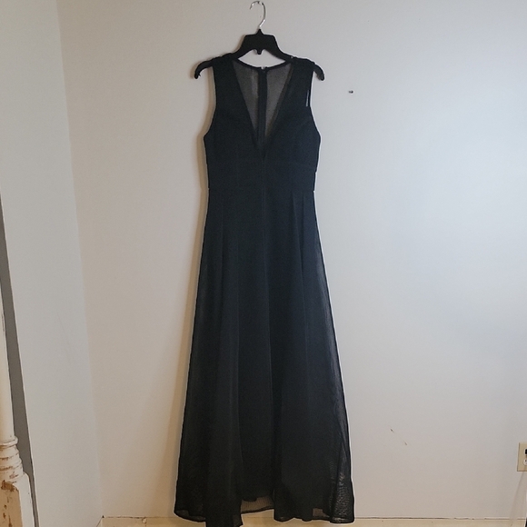 Fashion Nova Black Maxi Dress- WEDDING DRESS OR FORMAL size LARGE - Picture 1 of 9